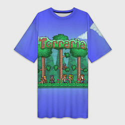 Женская длинная футболка Terraria