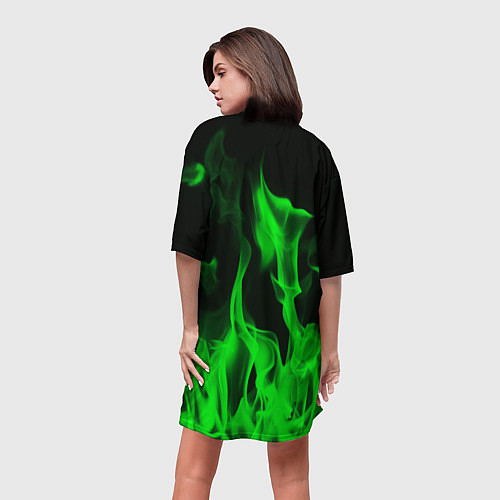 Женская длинная футболка C-OPSCRITICAL OPS / 3D-принт – фото 4