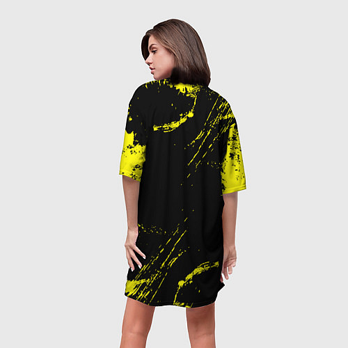 Женская длинная футболка NIRVANA / 3D-принт – фото 4