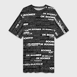 Женская длинная футболка OK BOOMER