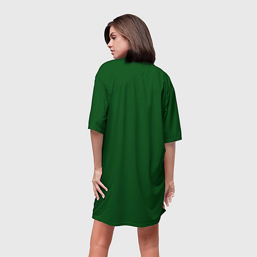 Женская длинная футболка Пегий дудочник / 3D-принт – фото 4