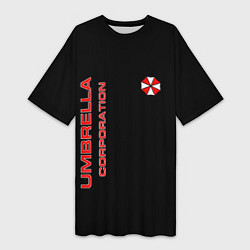 Футболка женская длинная Umbrella Corporation, цвет: 3D-принт