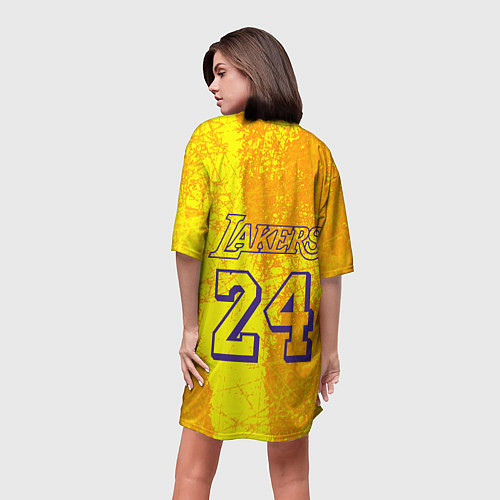 Женская длинная футболка Kobe Bryant / 3D-принт – фото 4