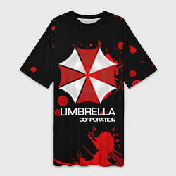 Футболка женская длинная UMBRELLA CORP, цвет: 3D-принт