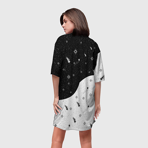 Женская длинная футболка ЪУЪ / 3D-принт – фото 4