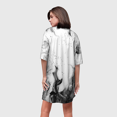 Женская длинная футболка ACDC / 3D-принт – фото 4