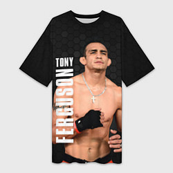 Футболка женская длинная EL CUCUY Tony Ferguson, цвет: 3D-принт