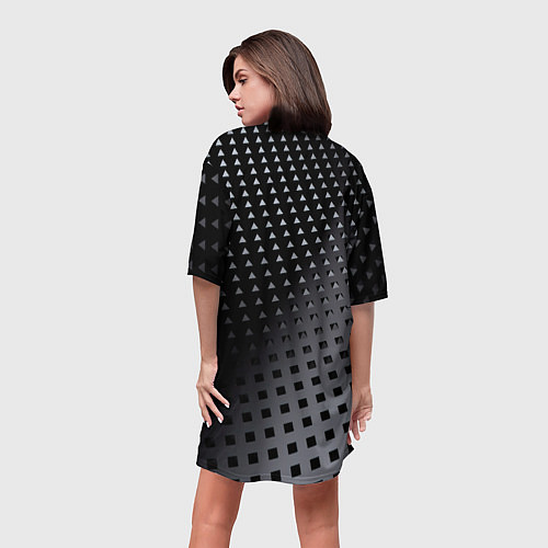 Женская длинная футболка Текстура / 3D-принт – фото 4