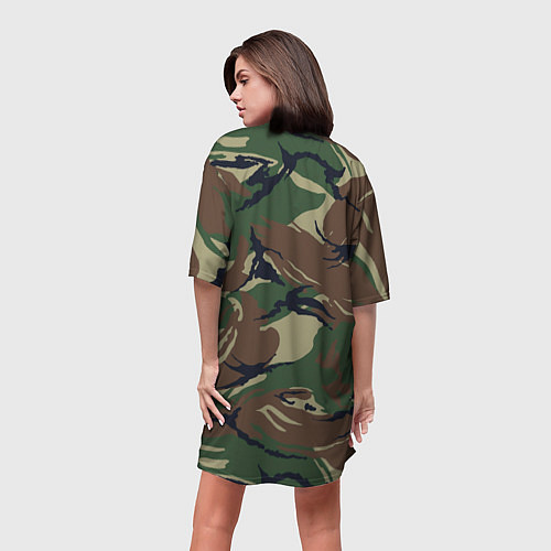 Женская длинная футболка Пограничные Войска / 3D-принт – фото 4