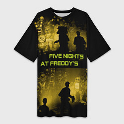 Женская длинная футболка Five Nights at Freddy's