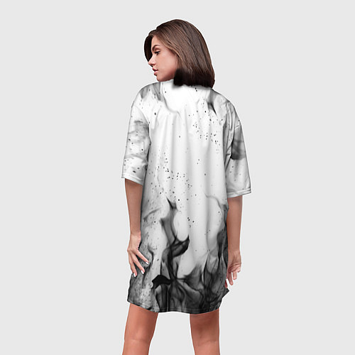 Женская длинная футболка RAMONES / 3D-принт – фото 4