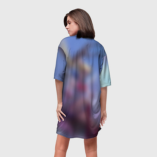 Женская длинная футболка СЕЙЛОР МУН / 3D-принт – фото 4