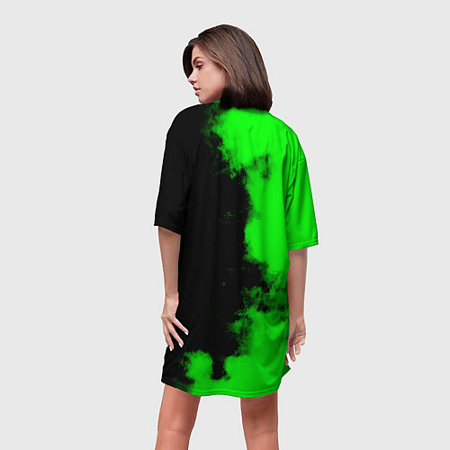 Женская длинная футболка Sabaton / 3D-принт – фото 4