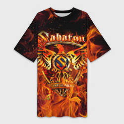Женская длинная футболка SABATON