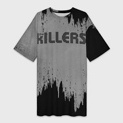 Футболка женская длинная The Killers Logo, цвет: 3D-принт