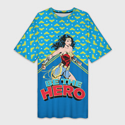 Женская длинная футболка Be the hero