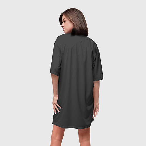 Женская длинная футболка САКУРА / 3D-принт – фото 4