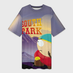 Женская длинная футболка South Park Картмен