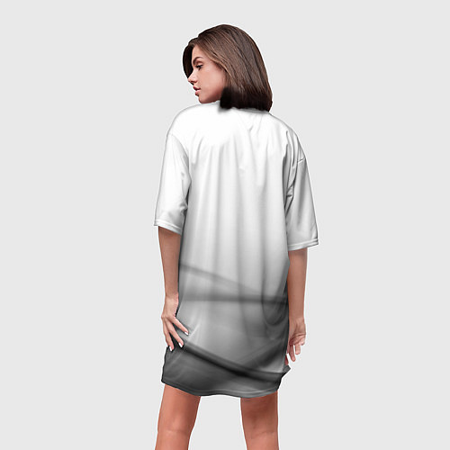 Женская длинная футболка CHEVROLET / 3D-принт – фото 4