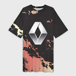 Женская длинная футболка Renault спина