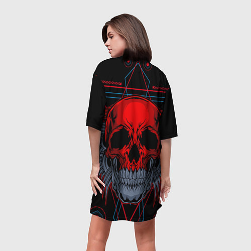 Женская длинная футболка Megadeth / 3D-принт – фото 4