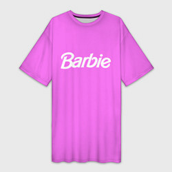 Футболка женская длинная Barbie, цвет: 3D-принт