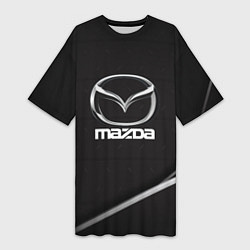 Футболка женская длинная MAZDA, цвет: 3D-принт