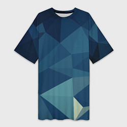 Женская длинная футболка DARK BLUE