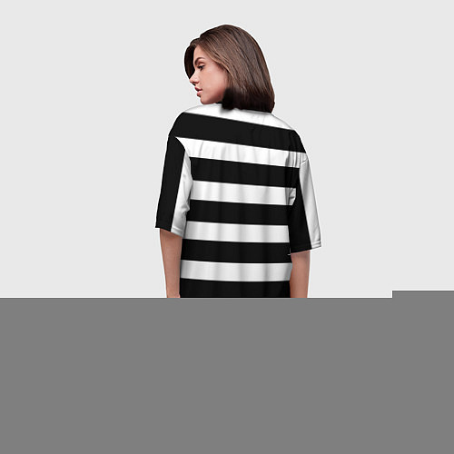 Женская длинная футболка Моряк / 3D-принт – фото 4