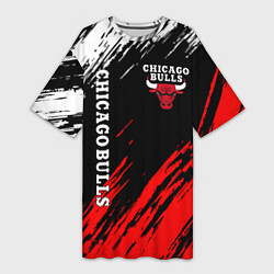 Женская длинная футболка CHICAGO BULLS