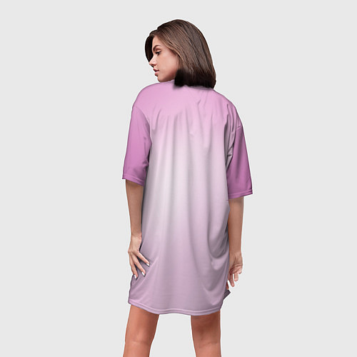 Женская длинная футболка DARLING IN THE FRANXX / 3D-принт – фото 4