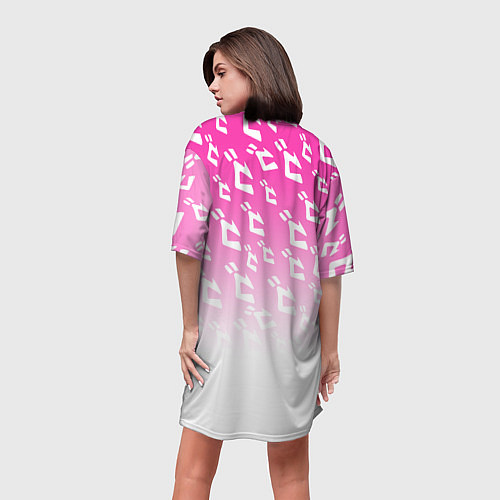 Женская длинная футболка JOJOS BIZARRE ADVENTURE / 3D-принт – фото 4