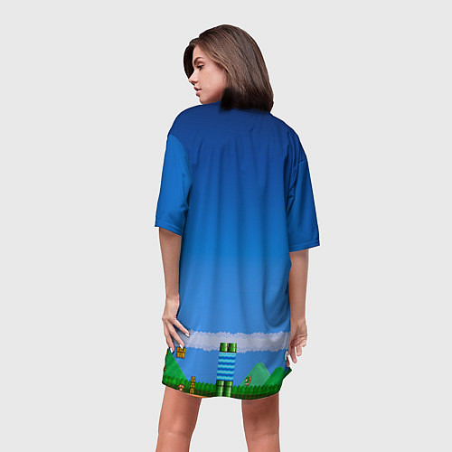 Женская длинная футболка Minecraft / 3D-принт – фото 4