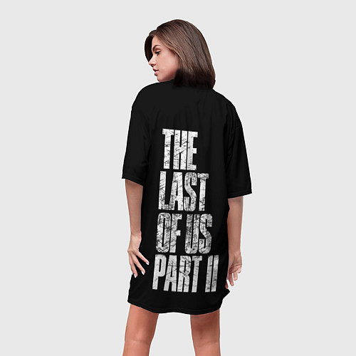 Женская длинная футболка THE LAST OF US спина Z / 3D-принт – фото 4