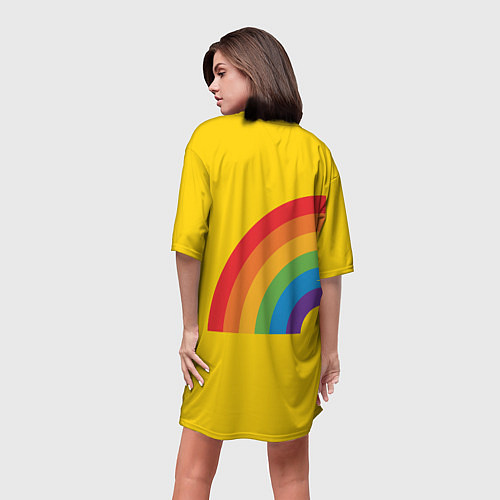 Женская длинная футболка 6IX9INE 69 SHARK НА СПИНЕ / 3D-принт – фото 4