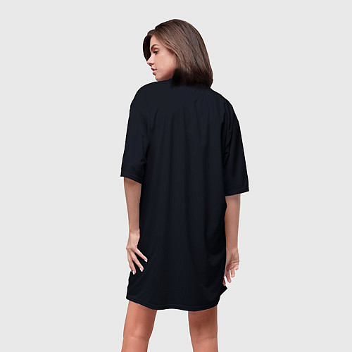 Женская длинная футболка ВОЛКИ D / 3D-принт – фото 4