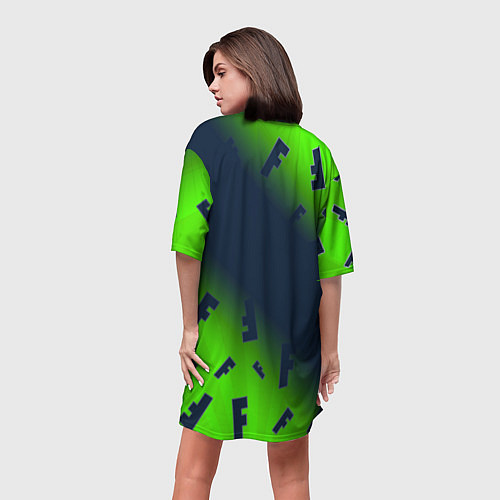 Женская длинная футболка FORTNITE ФОРТНАЙТ / 3D-принт – фото 4