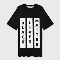 Женская длинная футболка Black lives matter Z