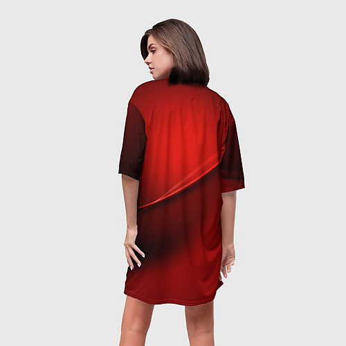 Женская длинная футболка AUDI / 3D-принт – фото 4