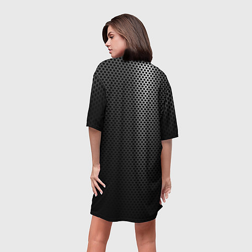 Женская длинная футболка SUBARU / 3D-принт – фото 4