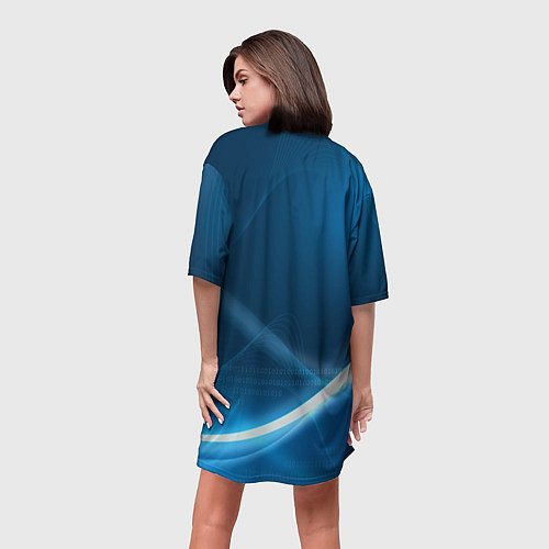 Женская длинная футболка TOYOTA / 3D-принт – фото 4