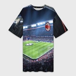 Женская длинная футболка FC MILAN