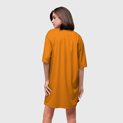 Женская длинная футболка ЛИСА / 3D-принт – фото 4