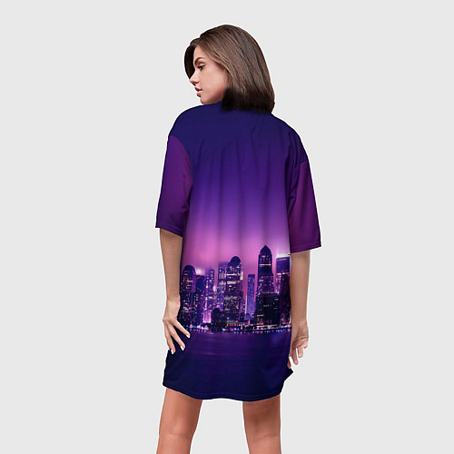 Женская длинная футболка Detroit Become Human S / 3D-принт – фото 4