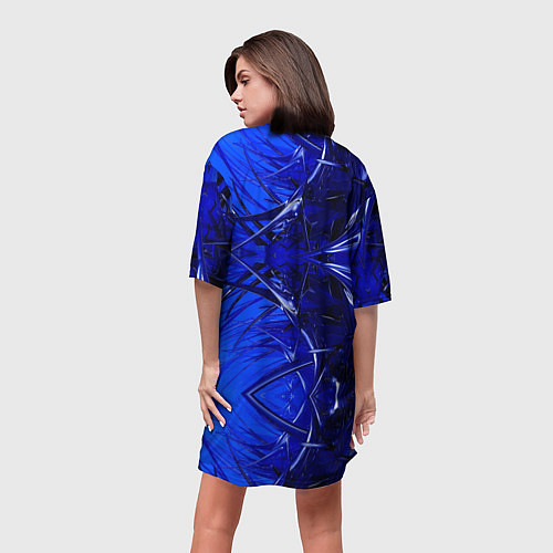 Женская длинная футболка Subaru / 3D-принт – фото 4