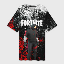 Футболка женская длинная IKONIK FORTNITE, цвет: 3D-принт