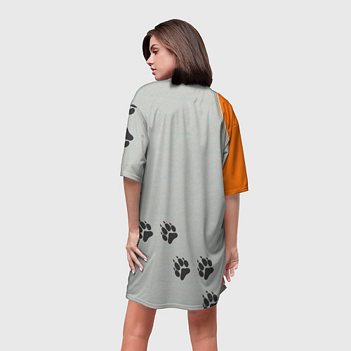Женская длинная футболка Фыр-Фыр / 3D-принт – фото 4
