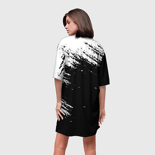 Женская длинная футболка EXO BAND / 3D-принт – фото 4