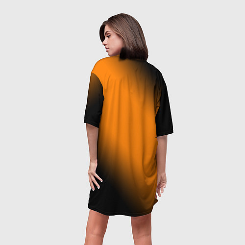 Женская длинная футболка КОРОЛЬ И ШУТ / 3D-принт – фото 4
