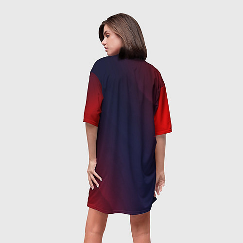 Женская длинная футболка БЕЗ БАБ / 3D-принт – фото 4
